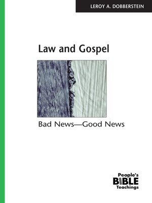 cover image of Law and Gospel